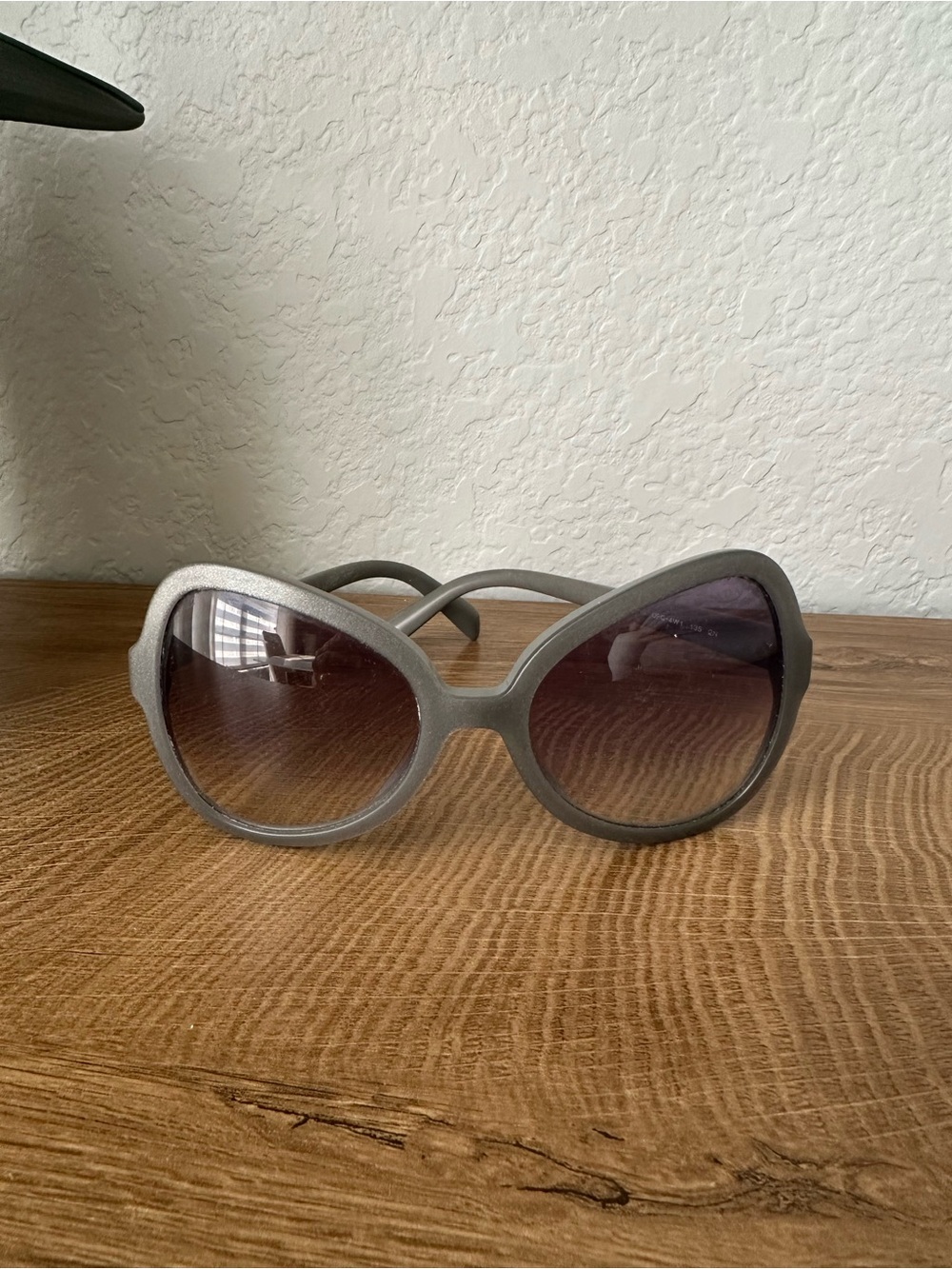 Prada Women's Oversized Butterfly Sunglasses - Gray Frame with Gradient Lenses